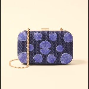 Ann Taylor shell clutch purse